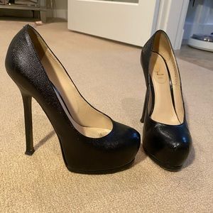 YSL Tribtoo Black Leather Pump